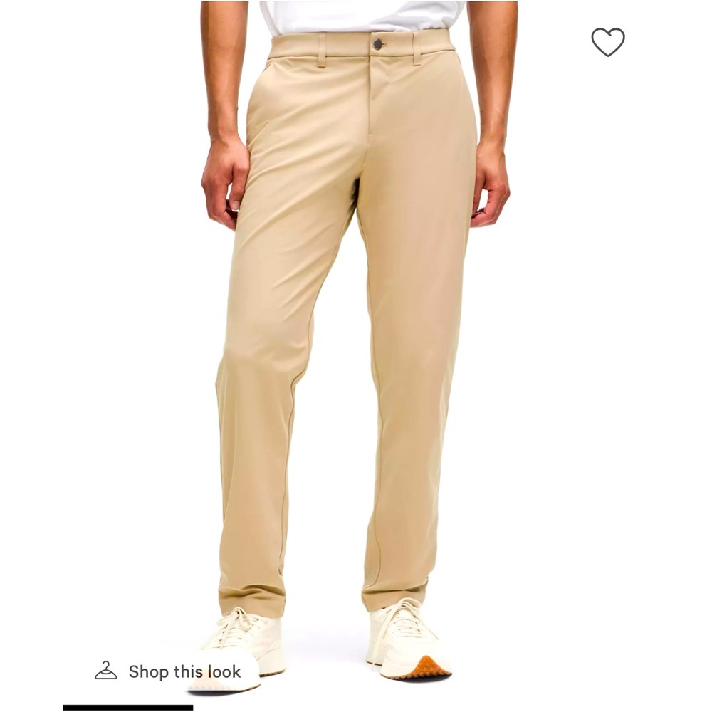 lululemon athletica Men's Khaki Chinos Modern Minimalist ABC Classic fit 31w